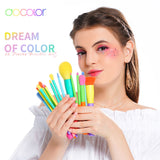 Colorful Professional Synthetic Hair Makeup Brushes