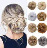 Girls Straight Donut Chignon Synthetic Hair Bun For Women